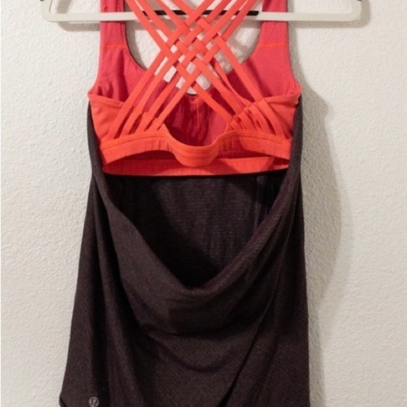 Lululemon Wild Tank Top w Built in Bra Pink Bra Women's, Sz: 4 - Picture 4 of 8